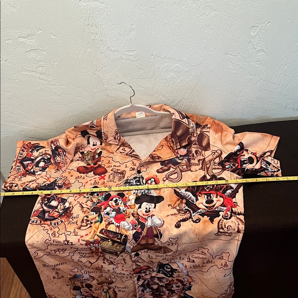 (0312) Micky Mouse Men's Tan Adventure Graphic Shirt - Picture 6 of 10